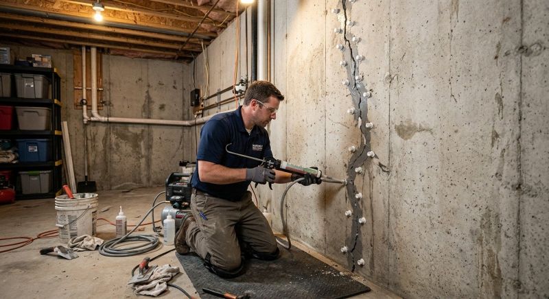 Basement Crack Repair in Fort Washington, MD