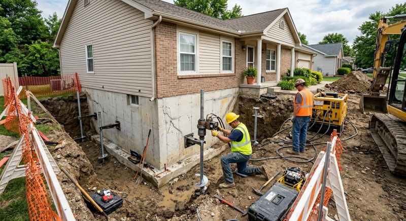 Building Foundation Repair in Owings, MD
