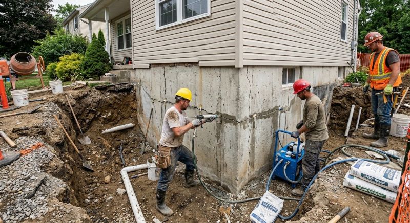 Concrete Foundation Repair in Woodbridge, VA