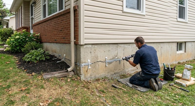 Cracked Foundation Repair in Bryans Road, MD