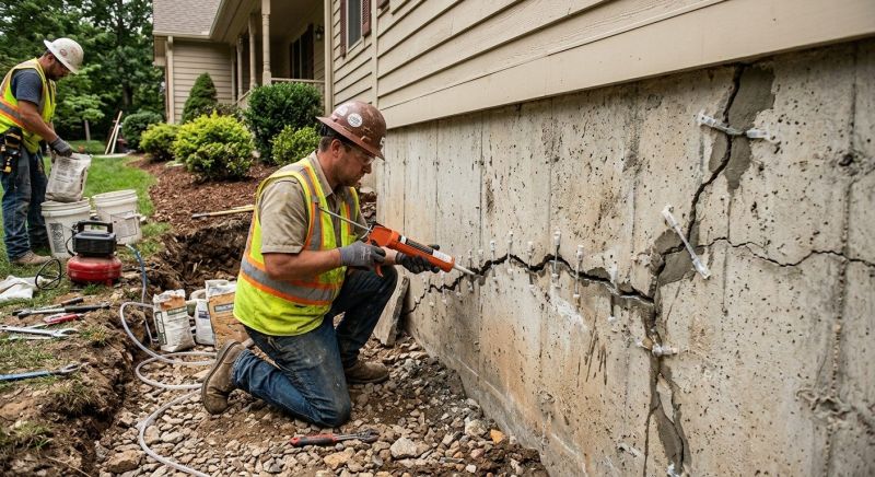 Cracked Foundation Repair in Hyattsville, MD