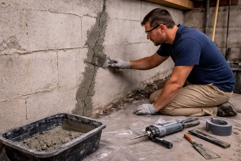 Foundation Crack Repair in Great Falls, VA