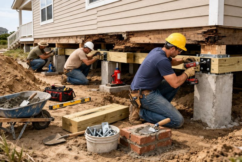 Foundation Raising in Chesapeake Beach, MD