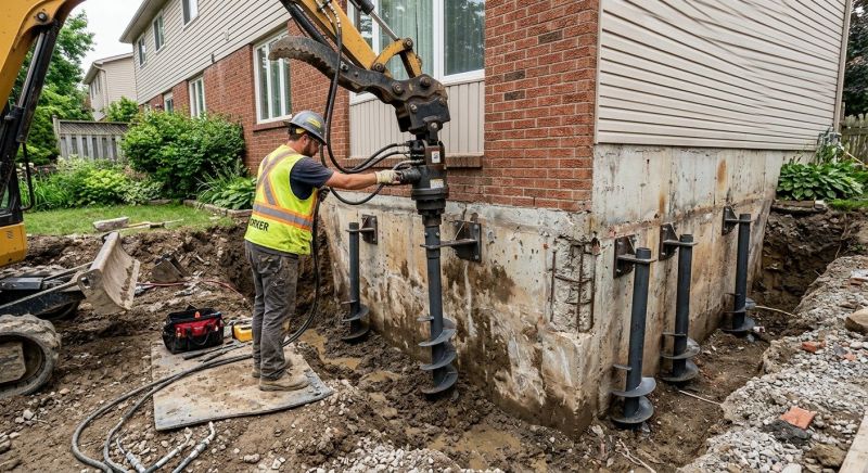 Helical Piers Installation in Fort Washington, MD