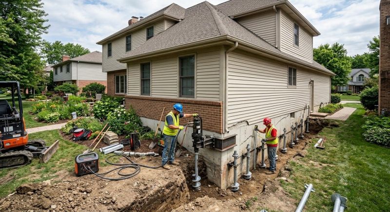 Helical Pile Installation in Fort Washington, MD