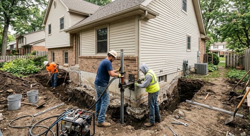 House Foundation Repair in Oakton, VA