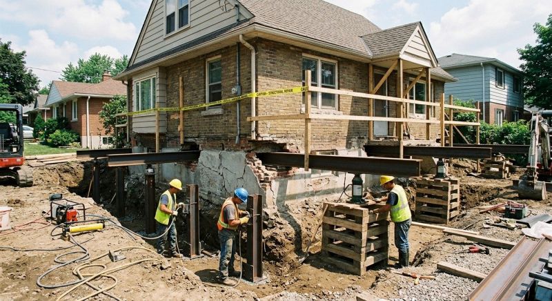 House Foundation Repair in Woodbridge, VA