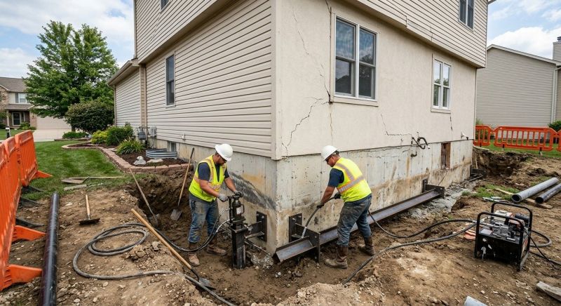 Sinking Foundation Repair in Cabin John, MD