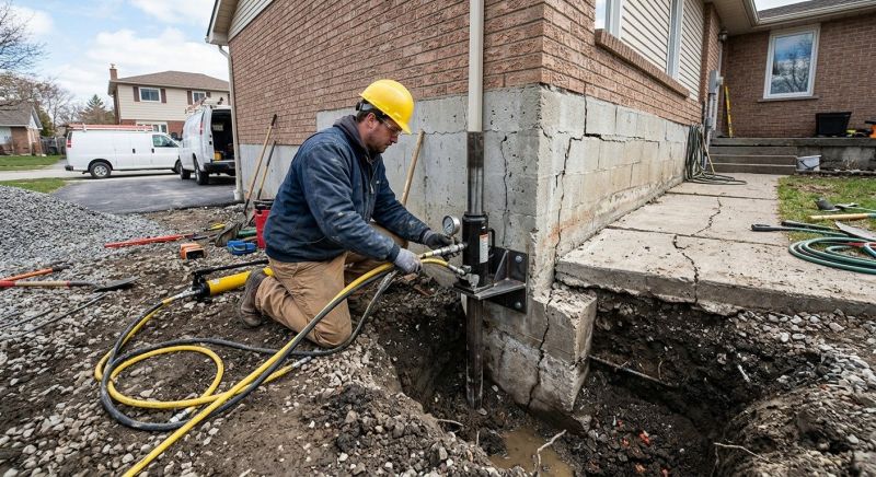 Sinking Foundation Repair in Owings, MD