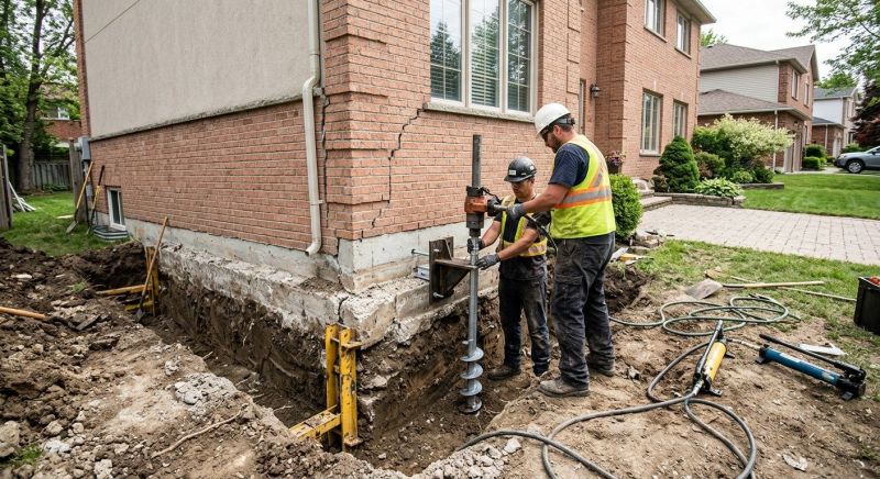 Sinking Foundation Repair in Prince William County, VA