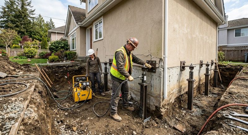 Sinking Foundation Repair in Vienna, VA